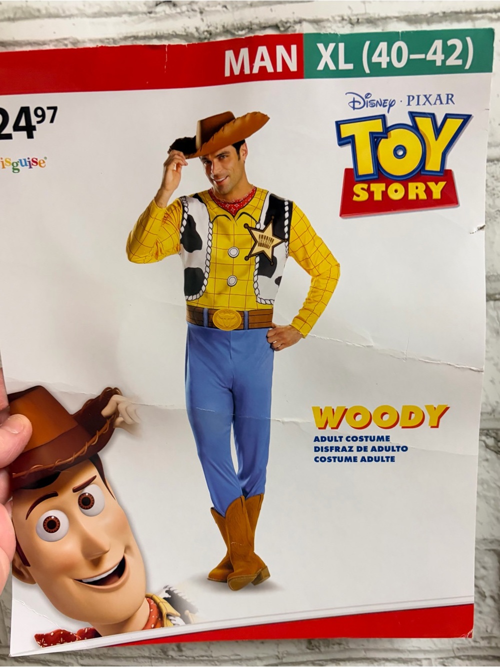 Disney Pixar Mens “Woody” Halloween Costume